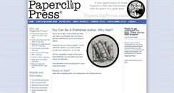 Desktop Screenshot of paperclippress.com